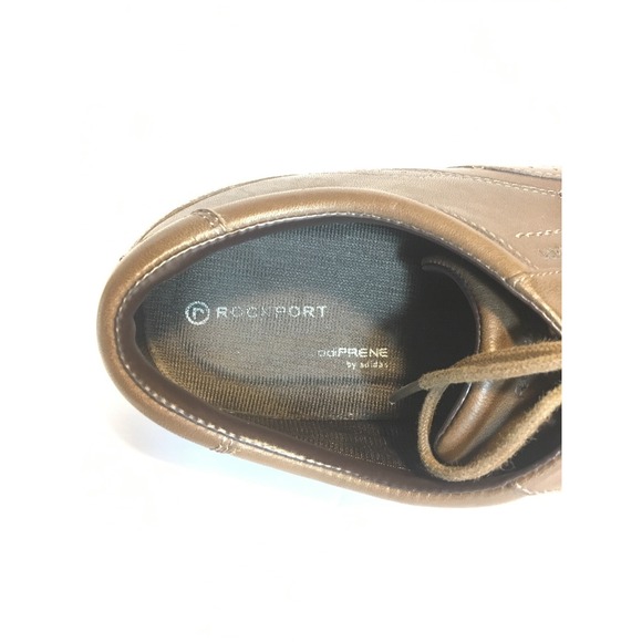 Mens 8.5 US M Brown Rockport Dress Shoes - adiPrene by Adidas EUR 42 ALMOST NW - Picture 8 of 8